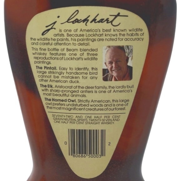 JIM BEAM KENTUCKY WHISKEY DECANTER THE ELK BY J. LOCKHART - EMPTY - Picture 8 of 13